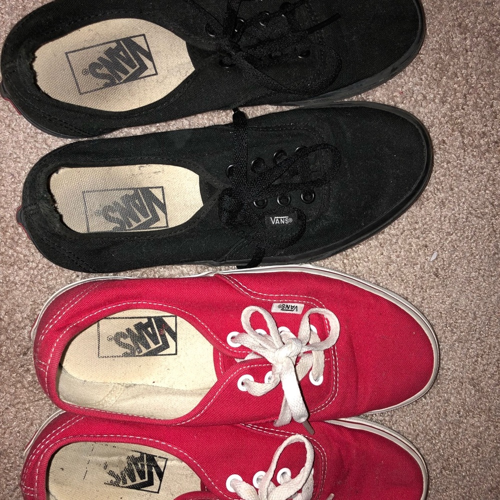 Red and Black Vans Bundle